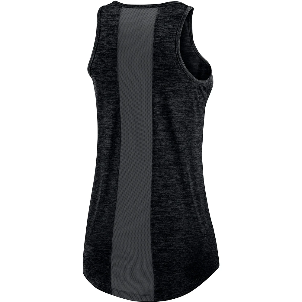 Women's Nike Black San Francisco Giants Logo Fade High Neck Performance Tank Top