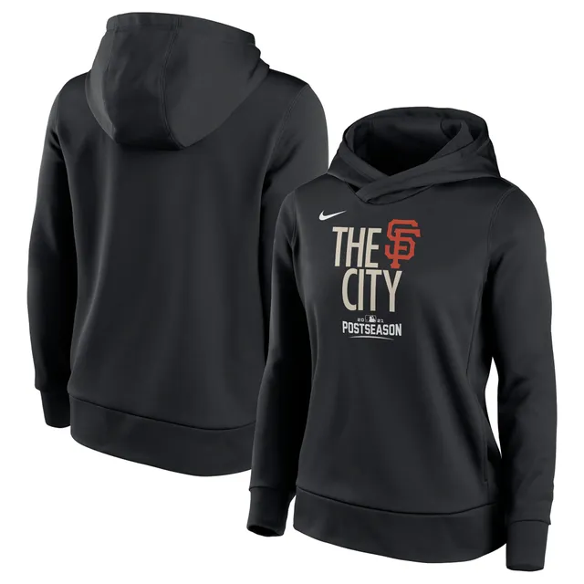 San Francisco Giants Women's Plus Size Colorblock Pullover Hoodie - Black