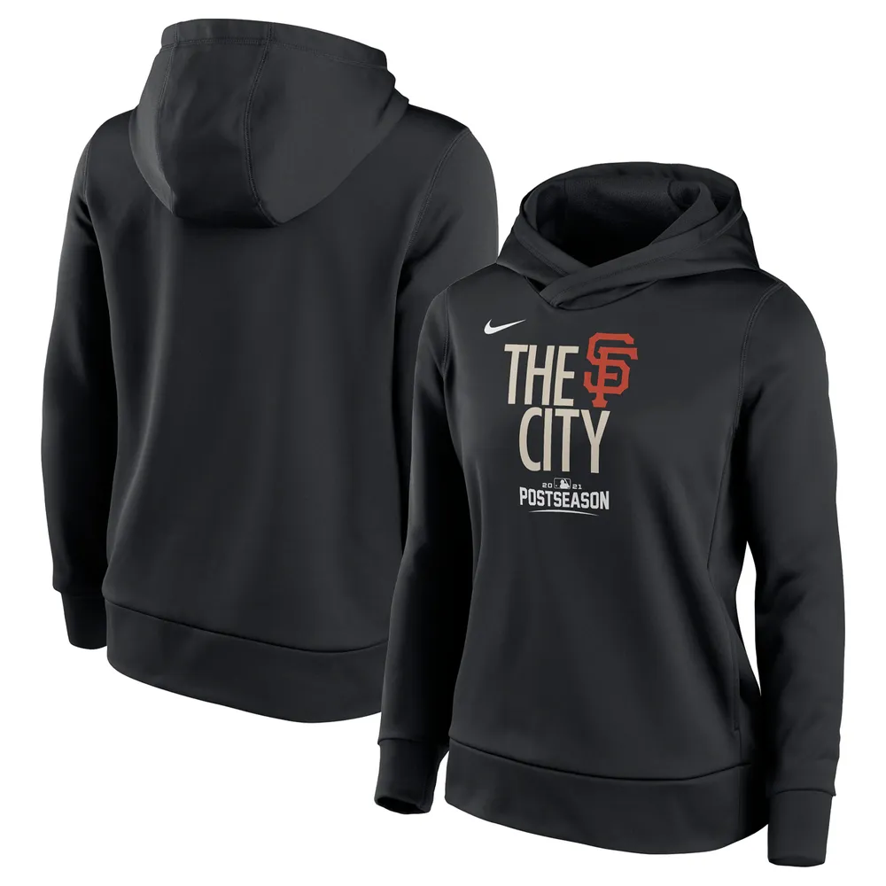 Sweat à capuche Nike noir San Francisco Giants Postseason Dugout pour femme