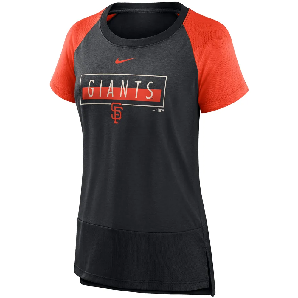 Lids San Francisco Giants Nike Women's Team Colors Fashion Performance  Tri-Blend Raglan T-Shirt - Black