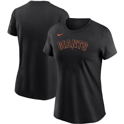 Women's Nike Black San Francisco Giants Wordmark T-Shirt