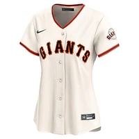 Maillot Nike crème San Francisco Giants Domicile Limité pour Femme