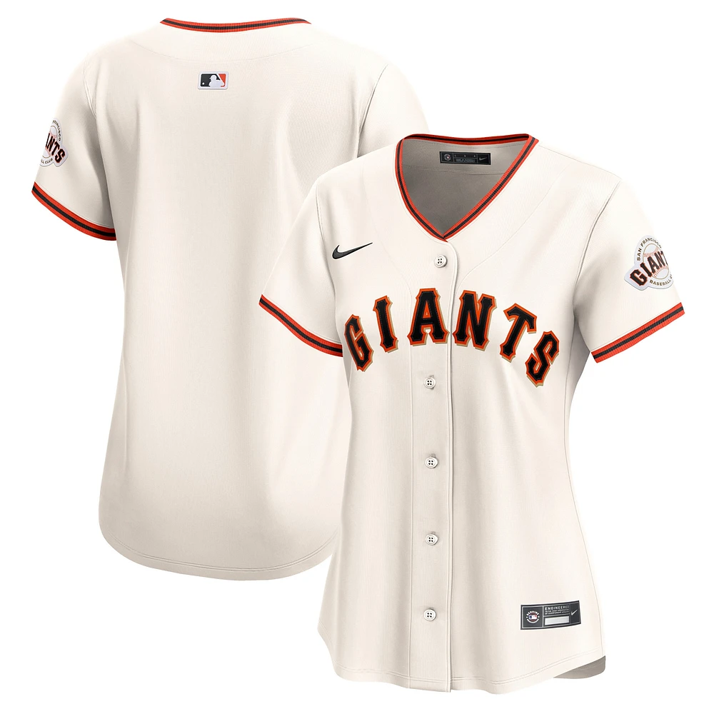 Maillot Nike crème San Francisco Giants Domicile Limité pour Femme