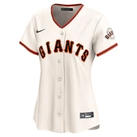 Women's Nike Cream San Francisco Giants #1 Mom Home Limited Jersey