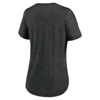 T-shirt à trois mélanges Nike Giants de San Francisco pour femme, noir chiné