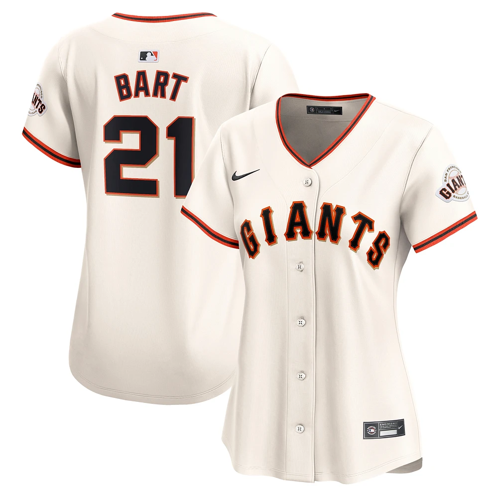 Maillot de joueur Nike Joey Bart crème San Francisco Giants Home Limited pour femme