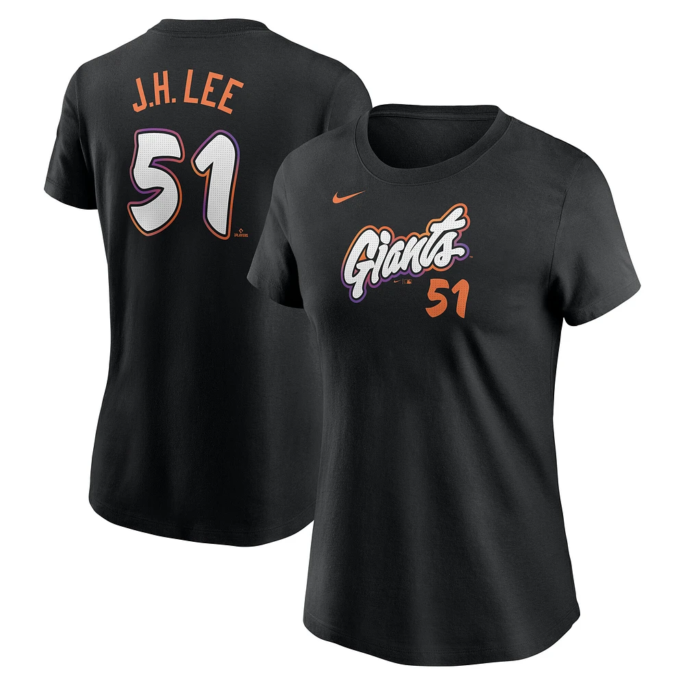 Women's Nike Jung Hoo Lee Anthracite San Francisco Giants 2025 City Connect Fuse Name & Number T-Shirt