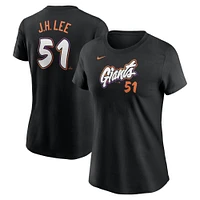 Women's Nike Jung Hoo Lee Anthracite San Francisco Giants 2025 City Connect Fuse Name & Number T-Shirt