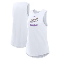 Débardeur Nike blanc à col montant City Connect Tri-Code pour femme San Francisco Giants 2025