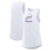 Débardeur Nike blanc à col montant City Connect Tri-Code pour femme San Francisco Giants 2025