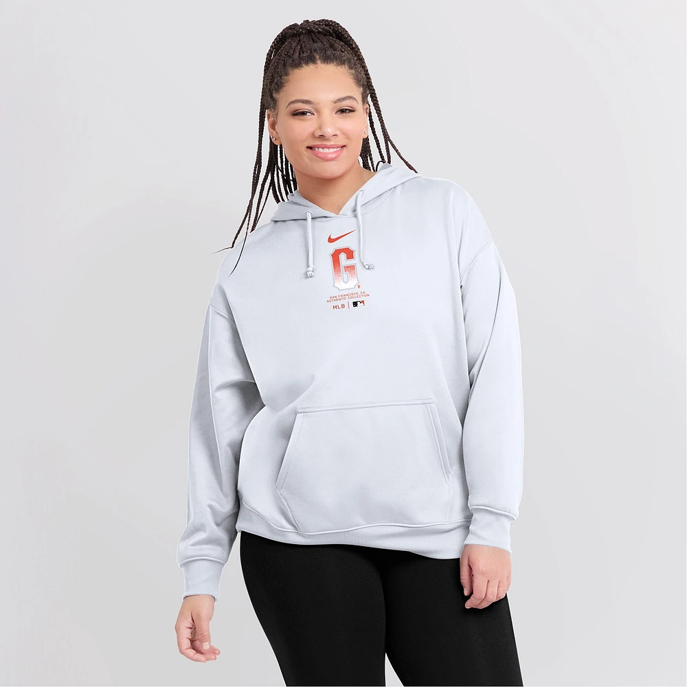 Women's Nike White San Francisco Giants City Connect Practice Performance Pullover Hoodie