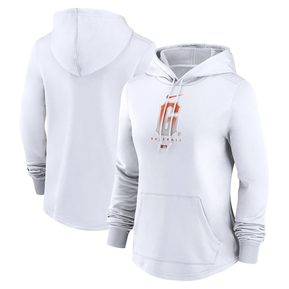 Women's Nike  White San Francisco Giants City Connect Pregame Performance Pullover Hoodie