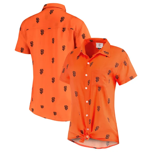 Reyn Spooner Men's Houston Astros scenic Button-Up Shirt - Orange