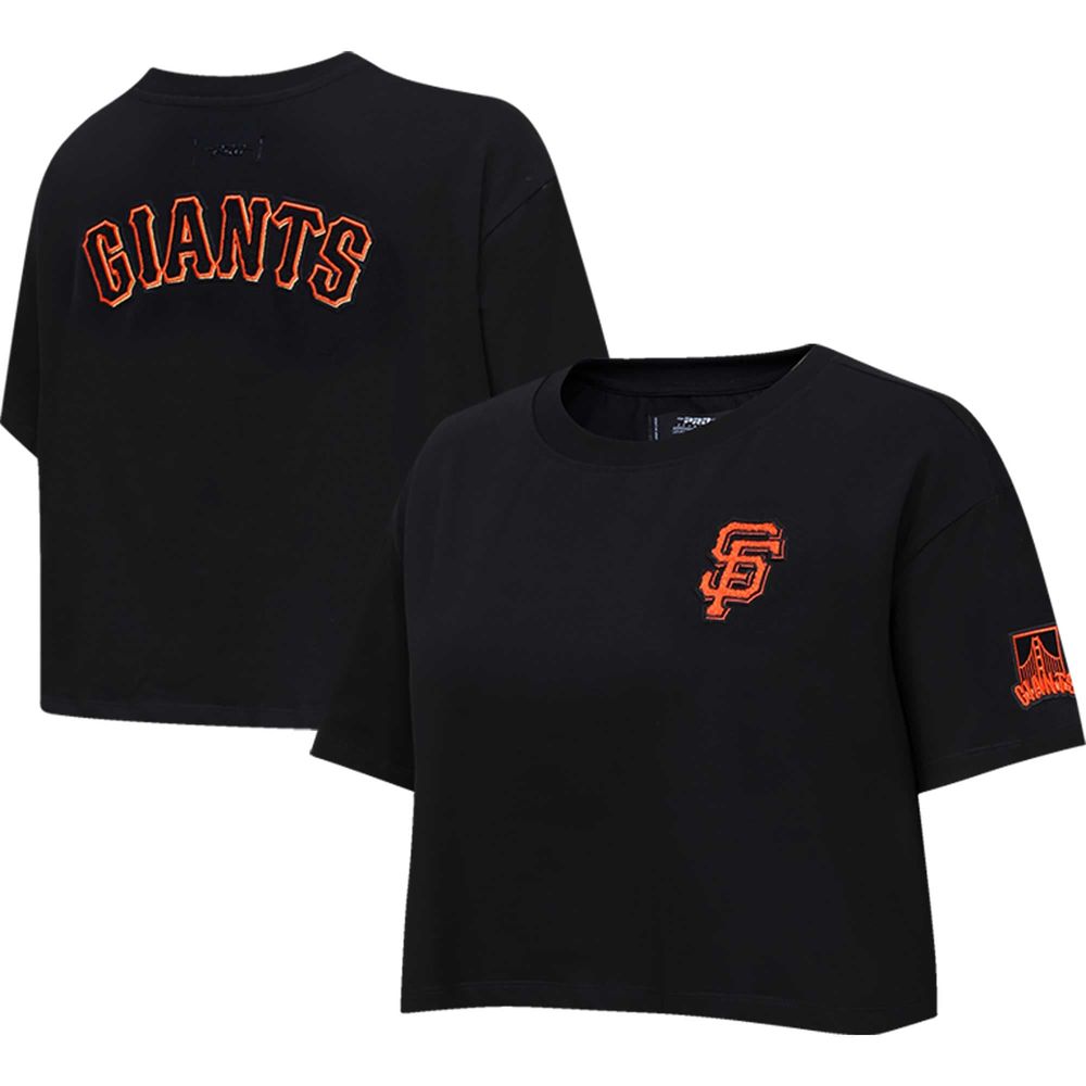 Lids San Francisco Giants New Era Women's Team Stripe T-Shirt - Black