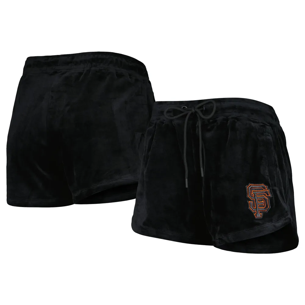 Women's Pro Standard Black Los Angeles Dodgers Classic Velour Lounge Shorts Size: Medium