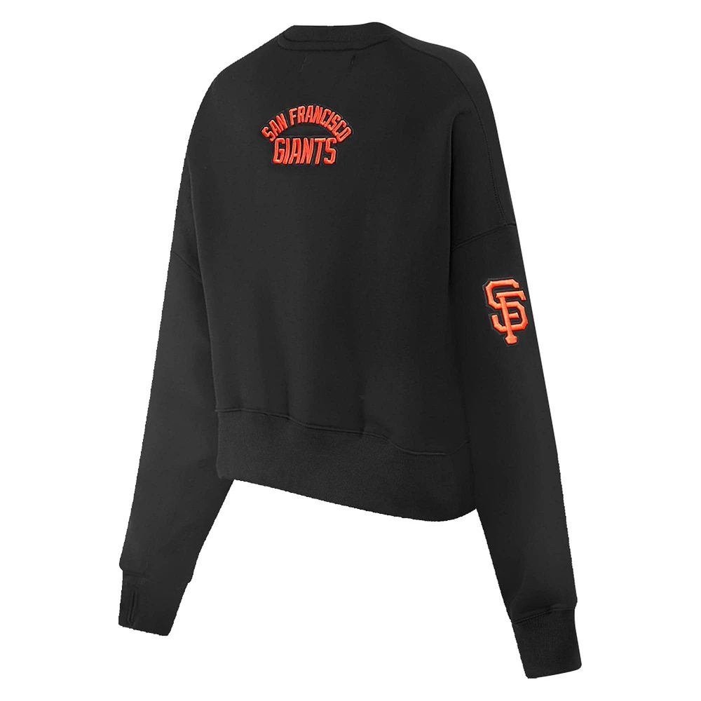 Sweat-shirt noir Pro Standard pour femmes des Giants de San Francisco Painted Sky