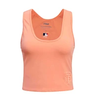 Women's Pro Standard Pink San Francisco Giants Neutral Fitted Racerback Tank Top