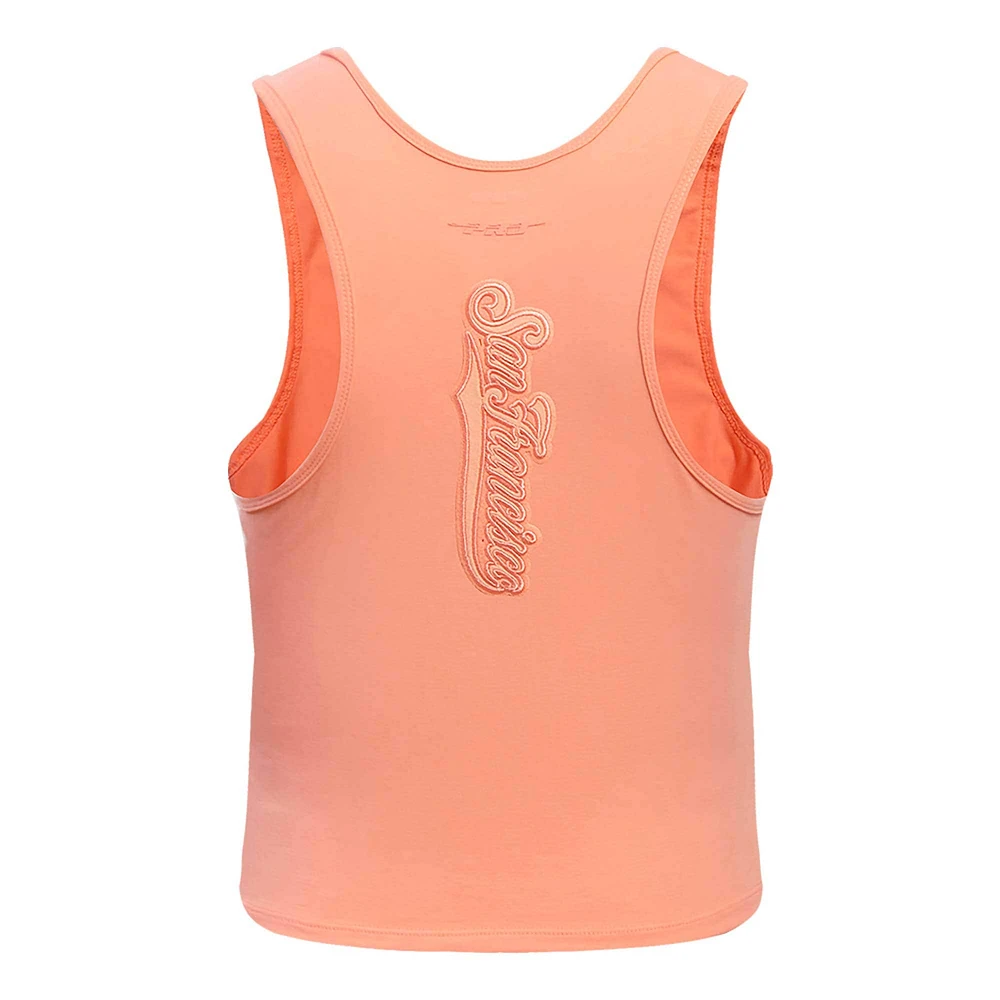 Women's Pro Standard Pink San Francisco Giants Neutral Fitted Racerback Tank Top