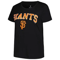 Women's Profile Black San Francisco Giants Plus Arch Logo T-Shirt