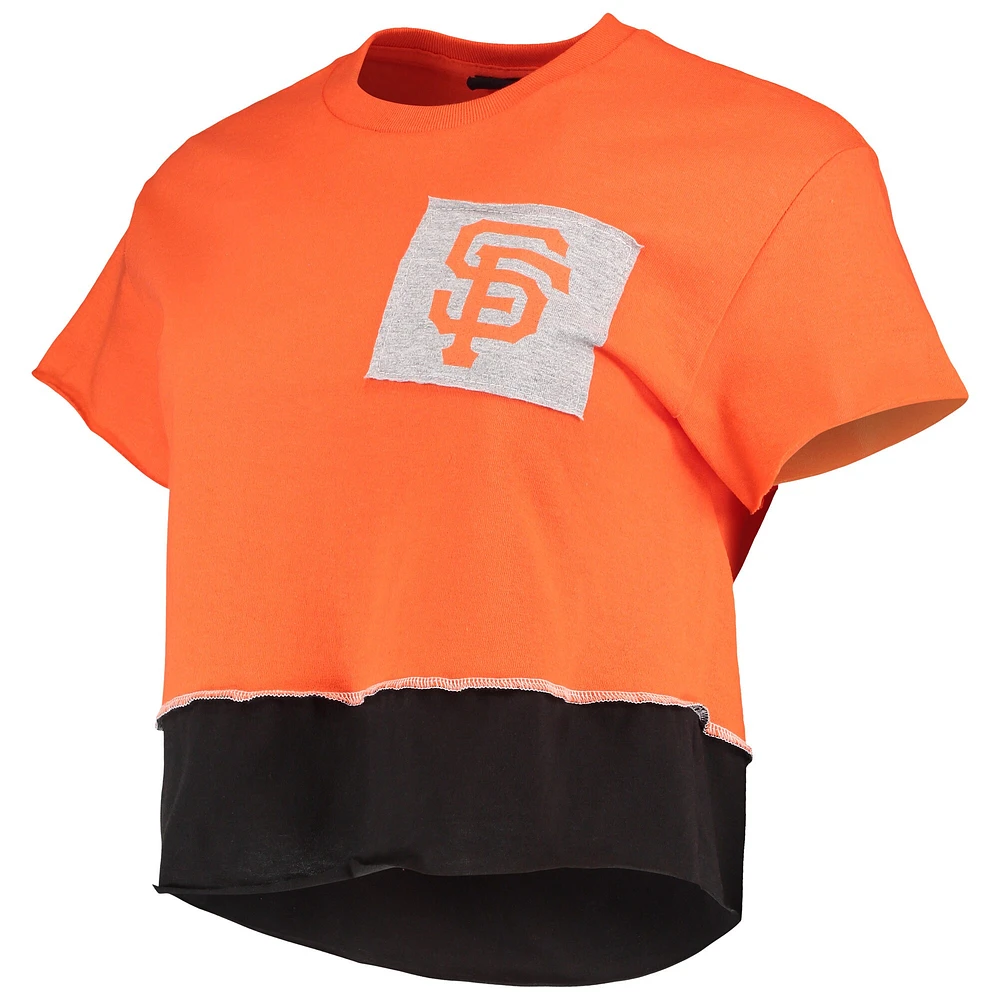 T-shirt court Refried Apparel San Francisco Giants pour femme orange