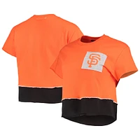 T-shirt court Refried Apparel San Francisco Giants pour femme orange