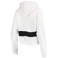 Women's Refried Apparel White/Black San Francisco Giants Cropped Pullover Hoodie