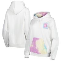 Women's Refried Apparel White San Francisco Giants Tie-Dye Pullover Hoodie