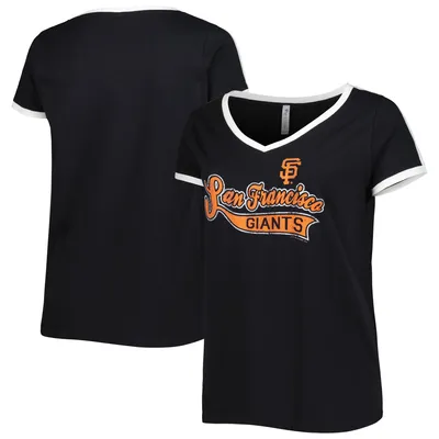 San Francisco Giants Soft as a Grape Women's Vintage Ringer T-Shirt