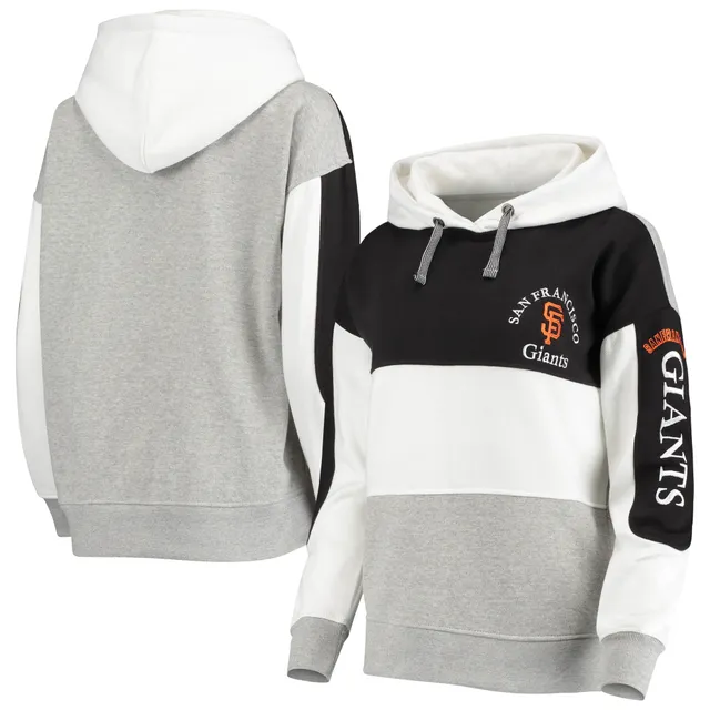 Women's Soft as a Grape Black San Francisco Giants Plus Size Side Split  Pullover Hoodie