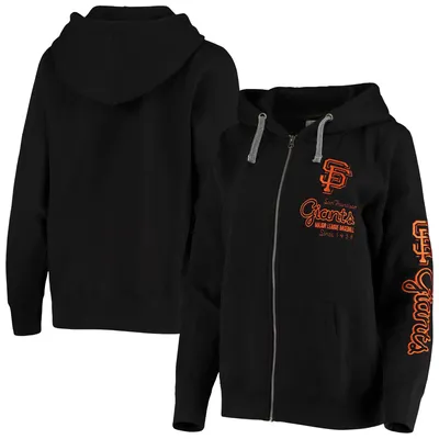 Lids San Francisco Giants Refried Apparel Women's Cropped Pullover Hoodie -  White/Black