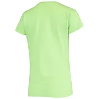 T-shirt a encolure en V avec inscription florale Soft as Grape Green des Giants de San Francisco pour femme