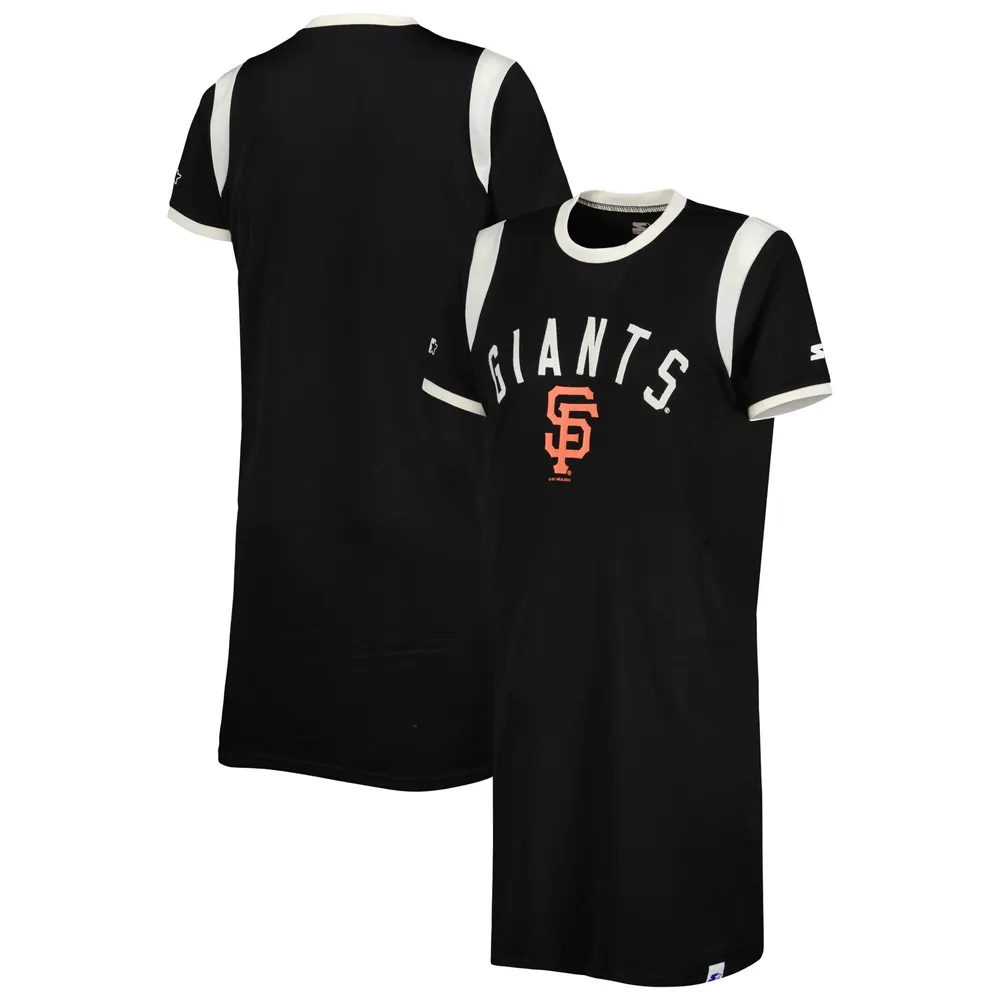 San Francisco Giants G-III 4Her by Carl Banks Women's Turnover 3/4-Sleeve  Tee Dress - Heathered Gray