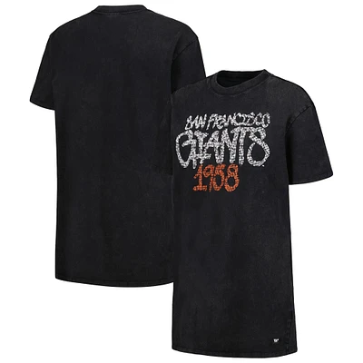 Robe t-shirt pour femme The Wild Collective Giants de San Francisco noire