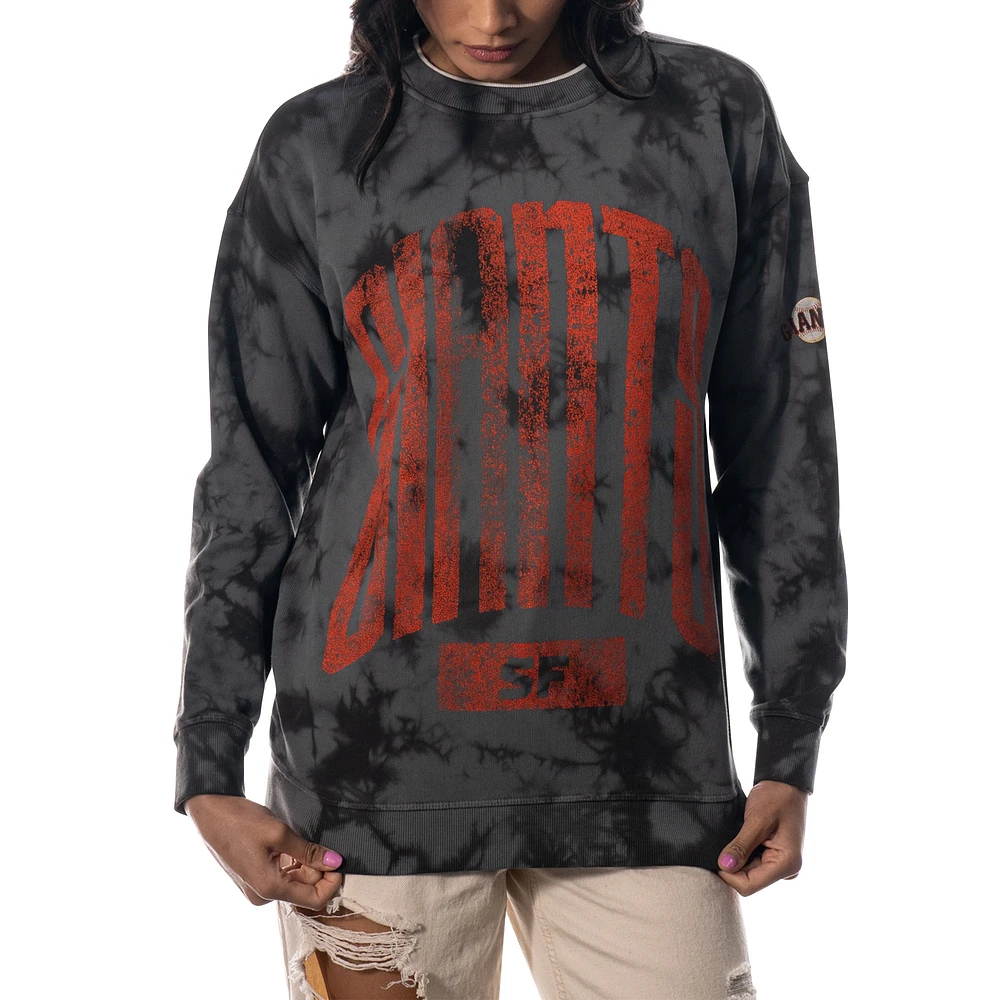 Sweat-shirt surteint pour femmes The Wild Collective Charcoal San Francisco Giants