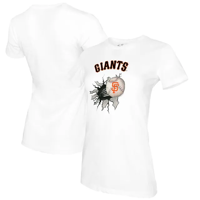 Profile Women's White/Black San Francisco Giants Plus Size Colorblock T-Shirt