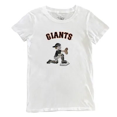 San Francisco Giants Tiny Turnip Women's Logo Mom 3/4-Sleeve