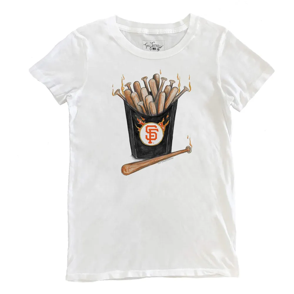 Lids San Francisco Giants Youth V-Neck T-Shirt - White/Black