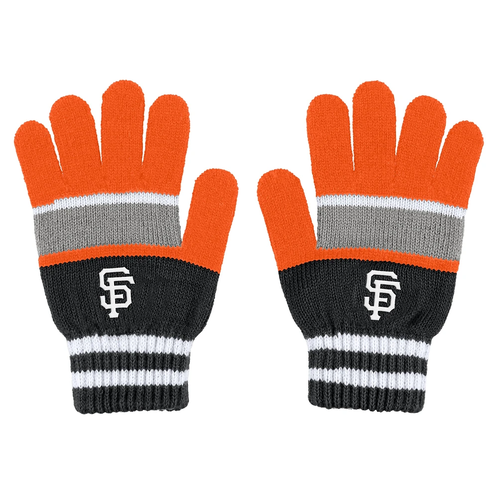 Women's WEAR by Erin Andrews San Francisco Giants Stripe Glove & Scarf Set