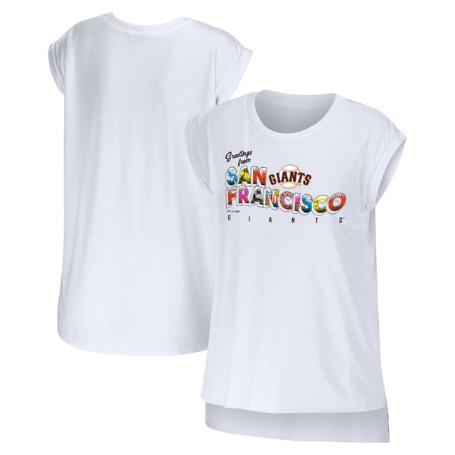 WEAR pour femmes par Erin Andrews T-shirt blanc Salutations des Giants de San Francisco