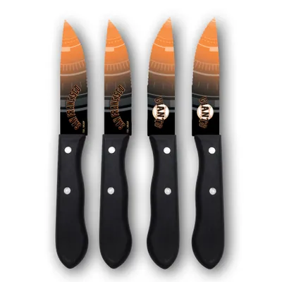 San Francisco Giants Woodrow 4-Piece Stainless Steel Steak Knife Set
