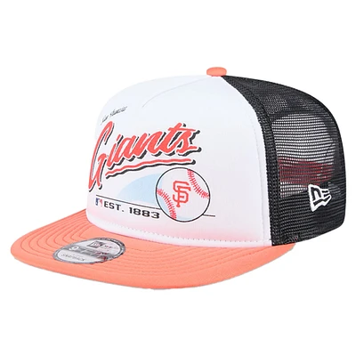Youth New Era  White San Francisco Giants Retro 9FIFTY Snapback Hat