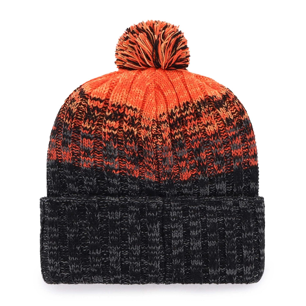 Youth '47 Black San Francisco Giants Cascade Cuffed Knit Hat with Pom