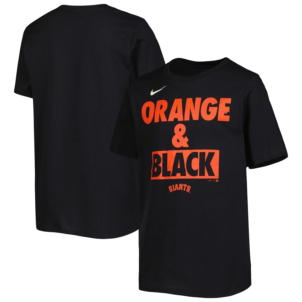 T-shirt Nike San Francisco Giants Team Engineered noir pour jeune