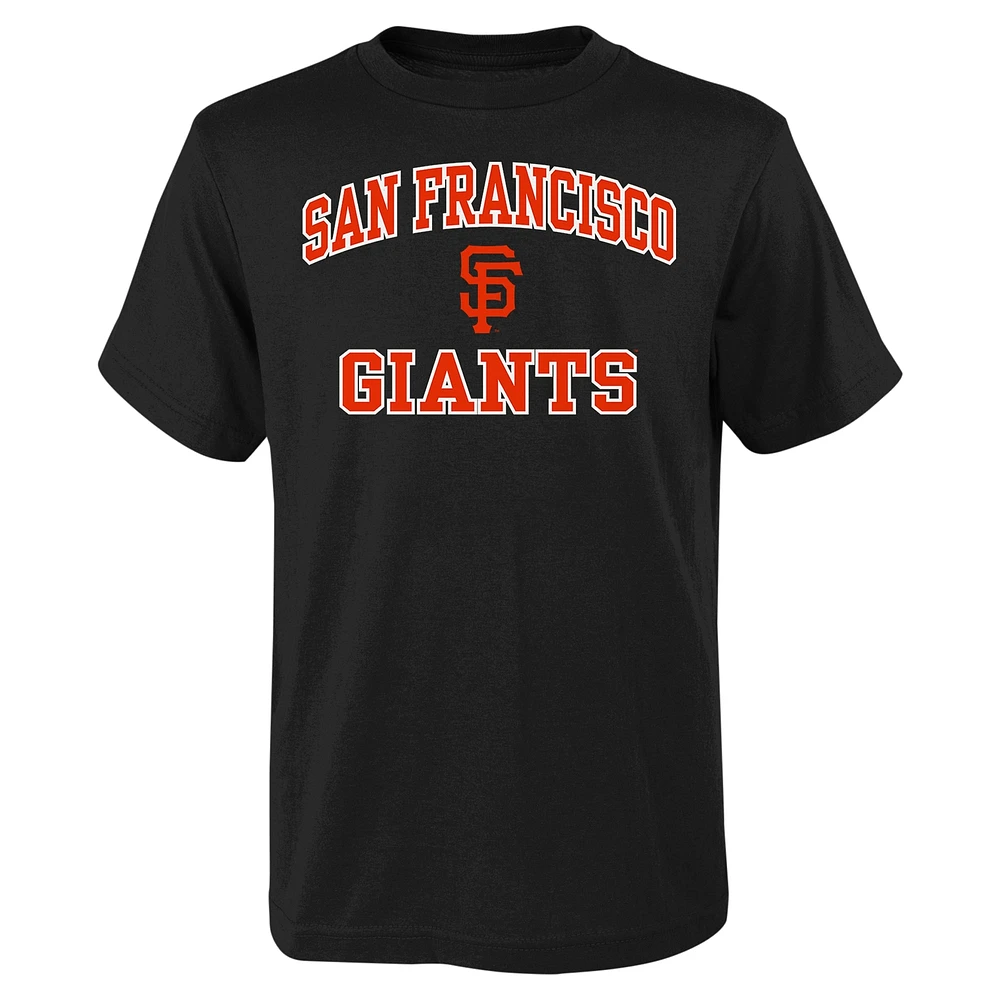 Youth Black San Francisco Giants Heart & Soul T-Shirt