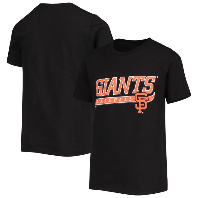 T-shirt noir pour jeunes des Giants de San Francisco prennent les devants