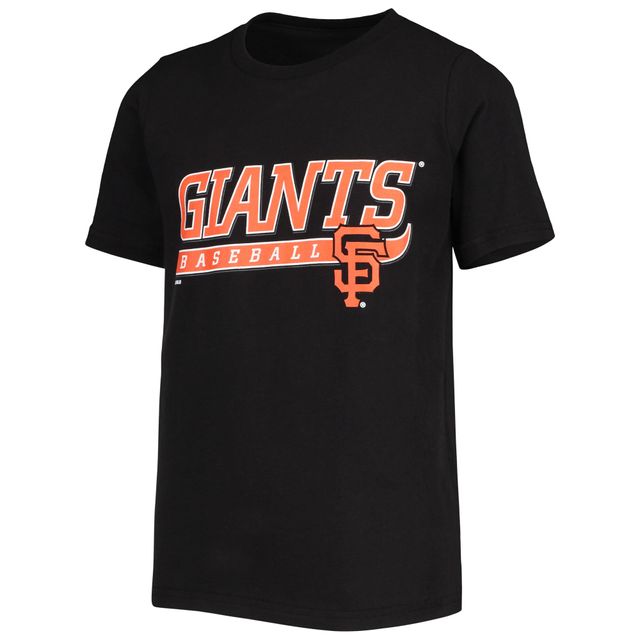 T-shirt noir pour jeunes des Giants de San Francisco prennent les devants