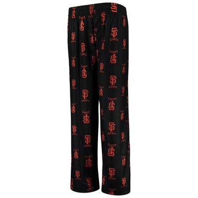 Youth Black San Francisco Giants Team Color Printed Logo Pants