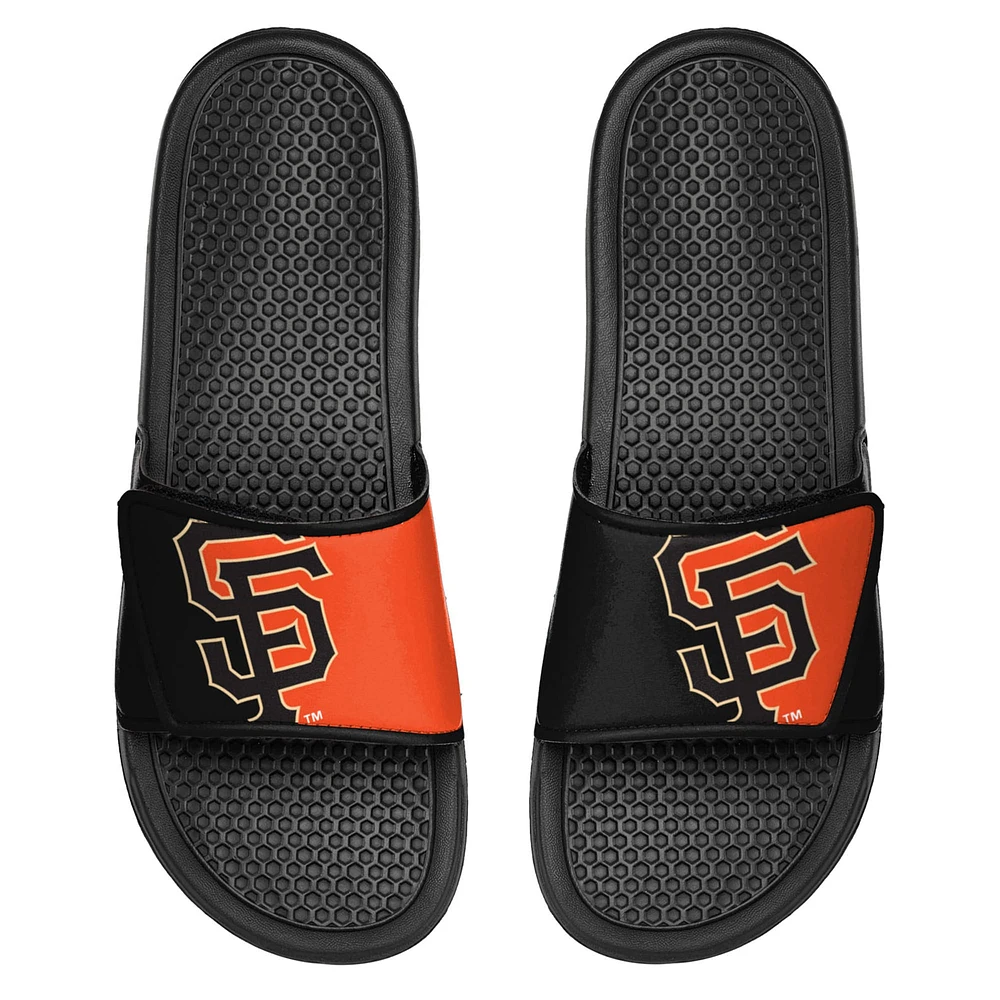 Youth FOCO San Francisco Giants Colorblock Big Logo Legacy Slide Sandals