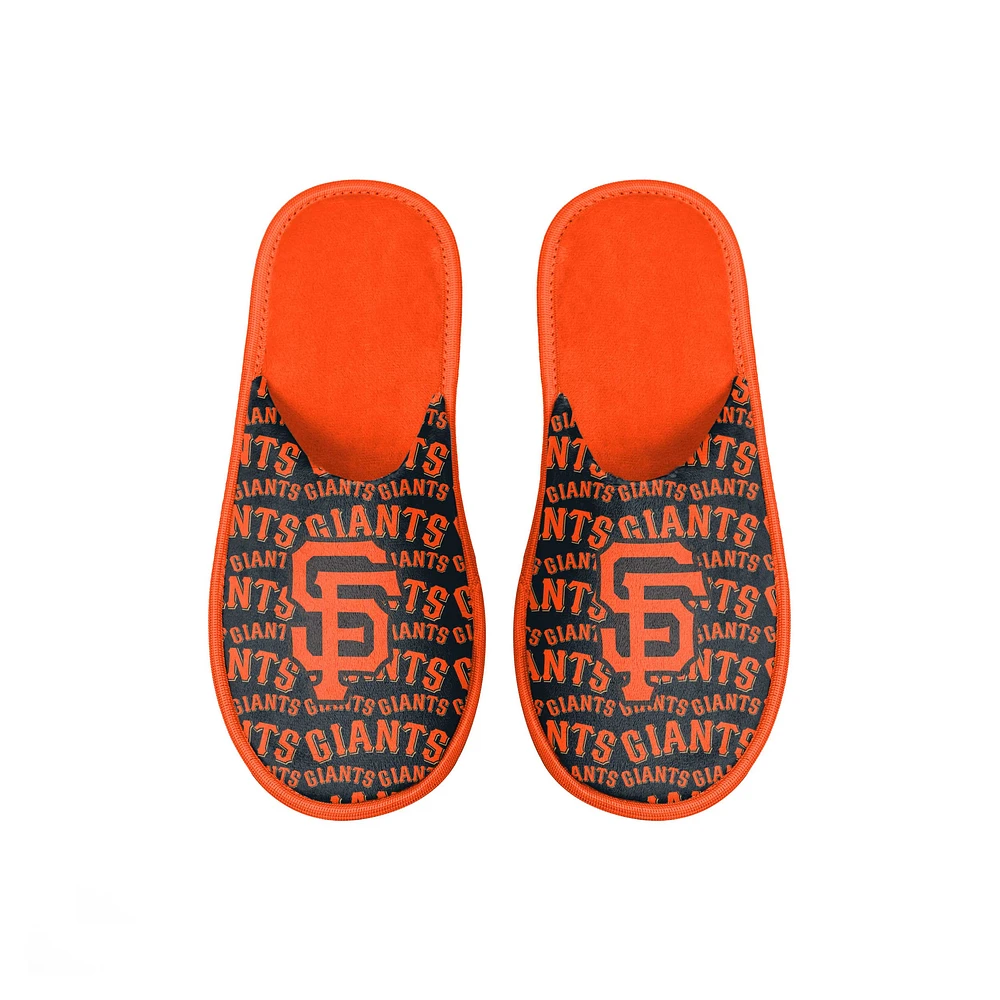 Youth FOCO San Francisco Giants Scuff Wordmark Slide Slippers