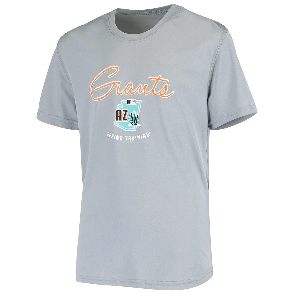 Youth Gray San Francisco Giants Spring Training Script Logo T-Shirt